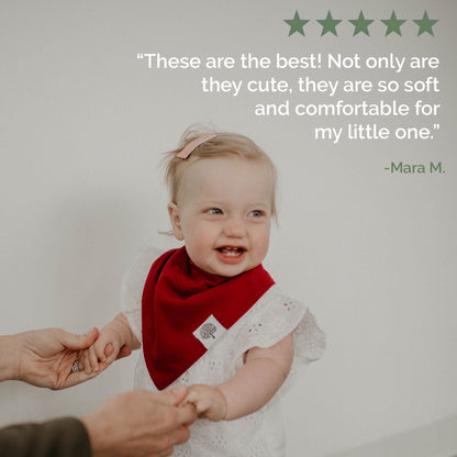 Rose Bandana Bib Set (8 pack) by Parker Baby Co., product view 8