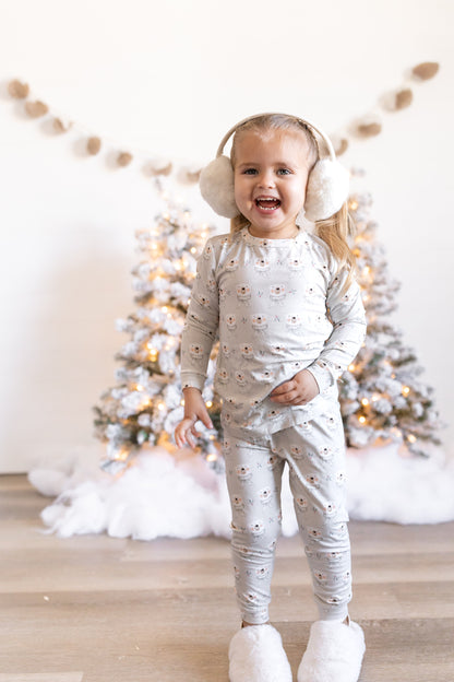 Polar Bear 2pc Bamboo Pajamas by Little Joy Co., product view 5