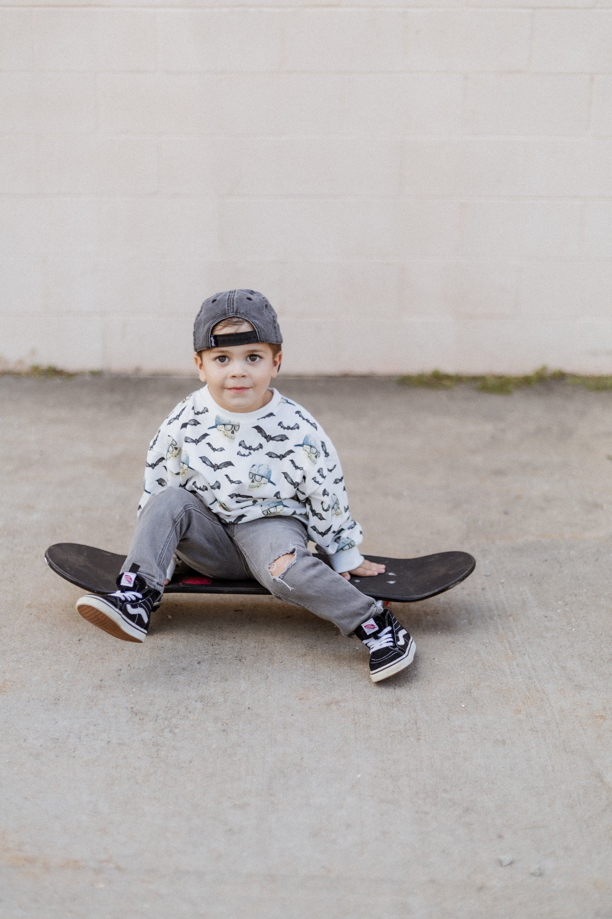 Spooky Bro Bamboo Bubble Romper or Crewneck Sweatshirt by Little Joy Co., product view 14