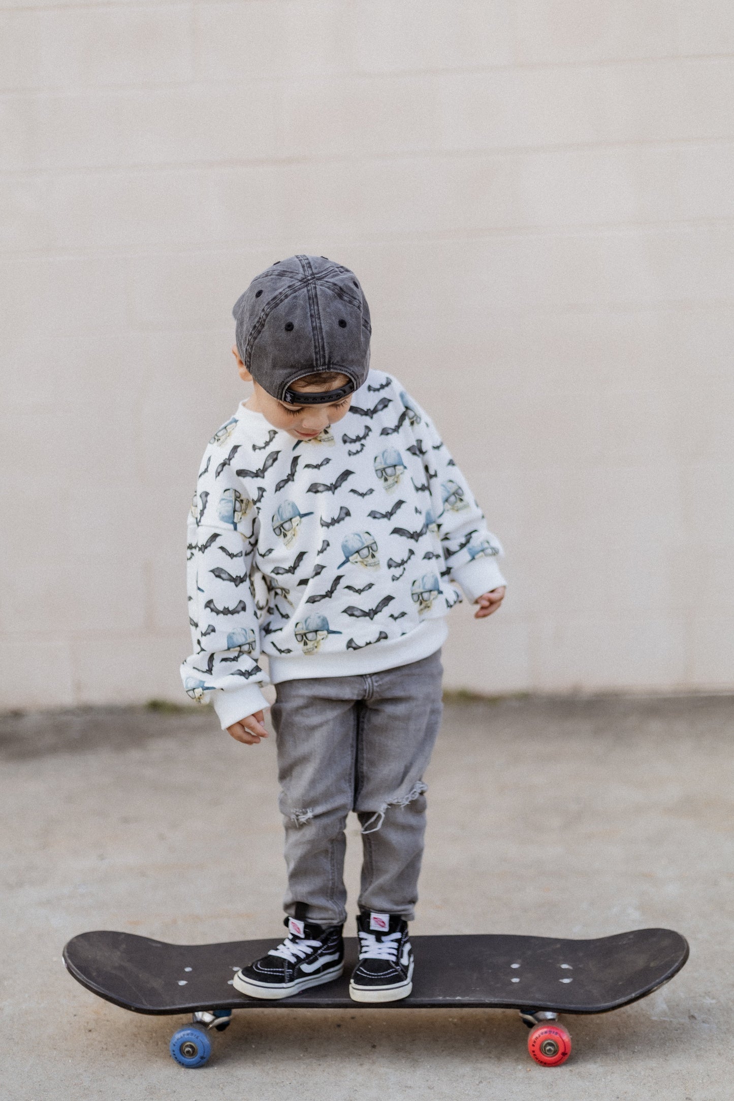 Spooky Bro Bamboo Bubble Romper or Crewneck Sweatshirt by Little Joy Co., product view 8