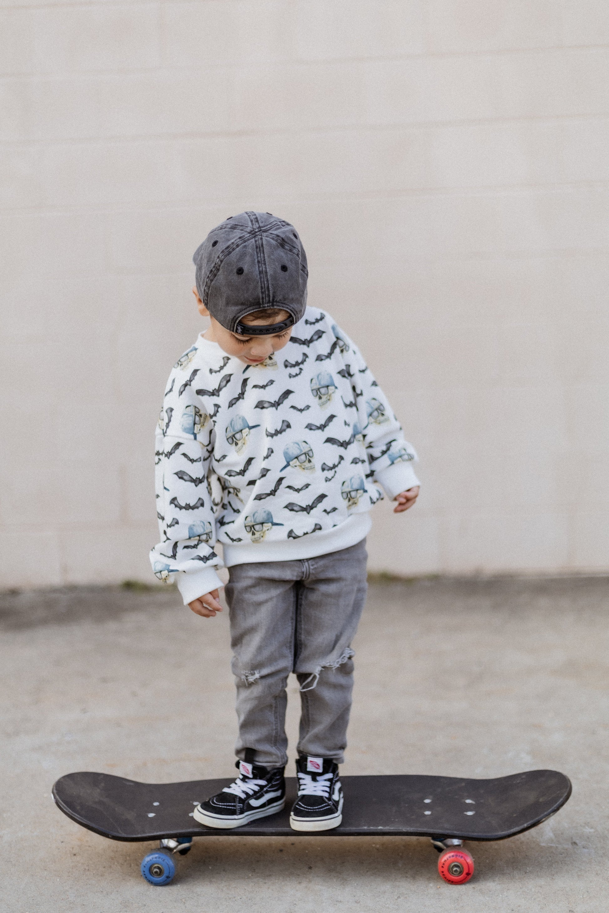 Spooky Bro Bamboo Bubble Romper or Crewneck Sweatshirt by Little Joy Co., product view 8