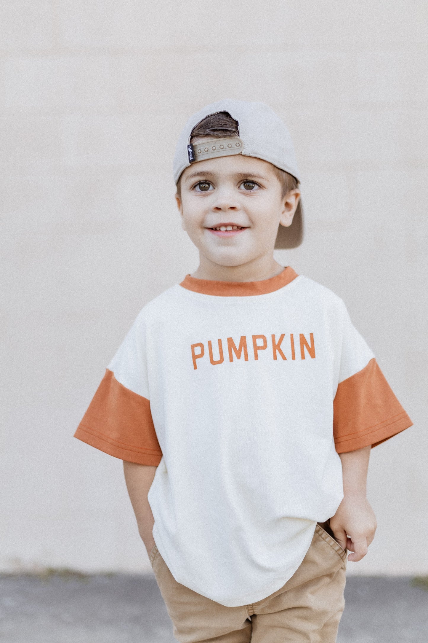 Colorblock Pumpkin Oversized Tee or T-Shirt Romper by Little Joy Co.