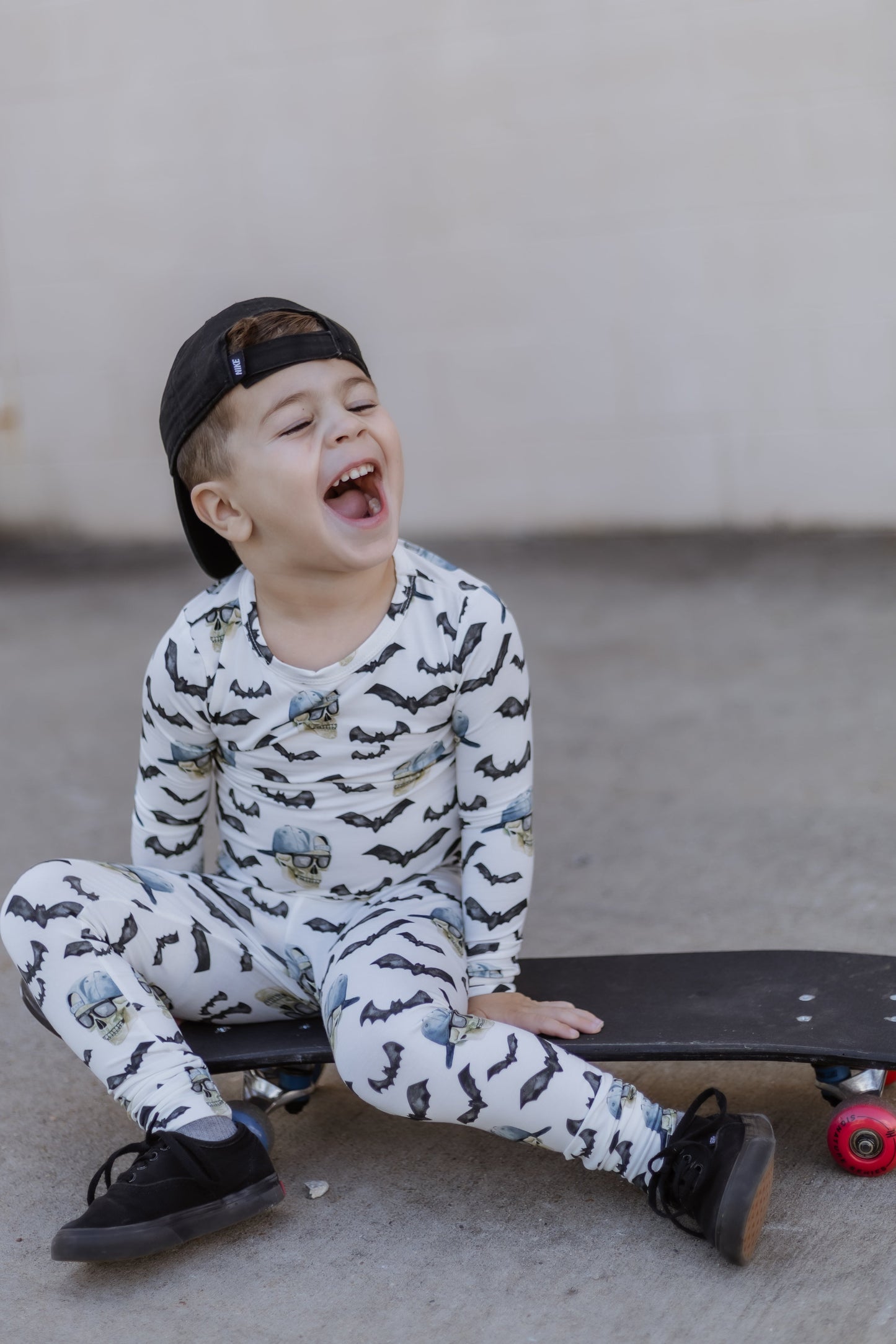 Spooky Bro 2pc Bamboo Pajamas by Little Joy Co., product view 5