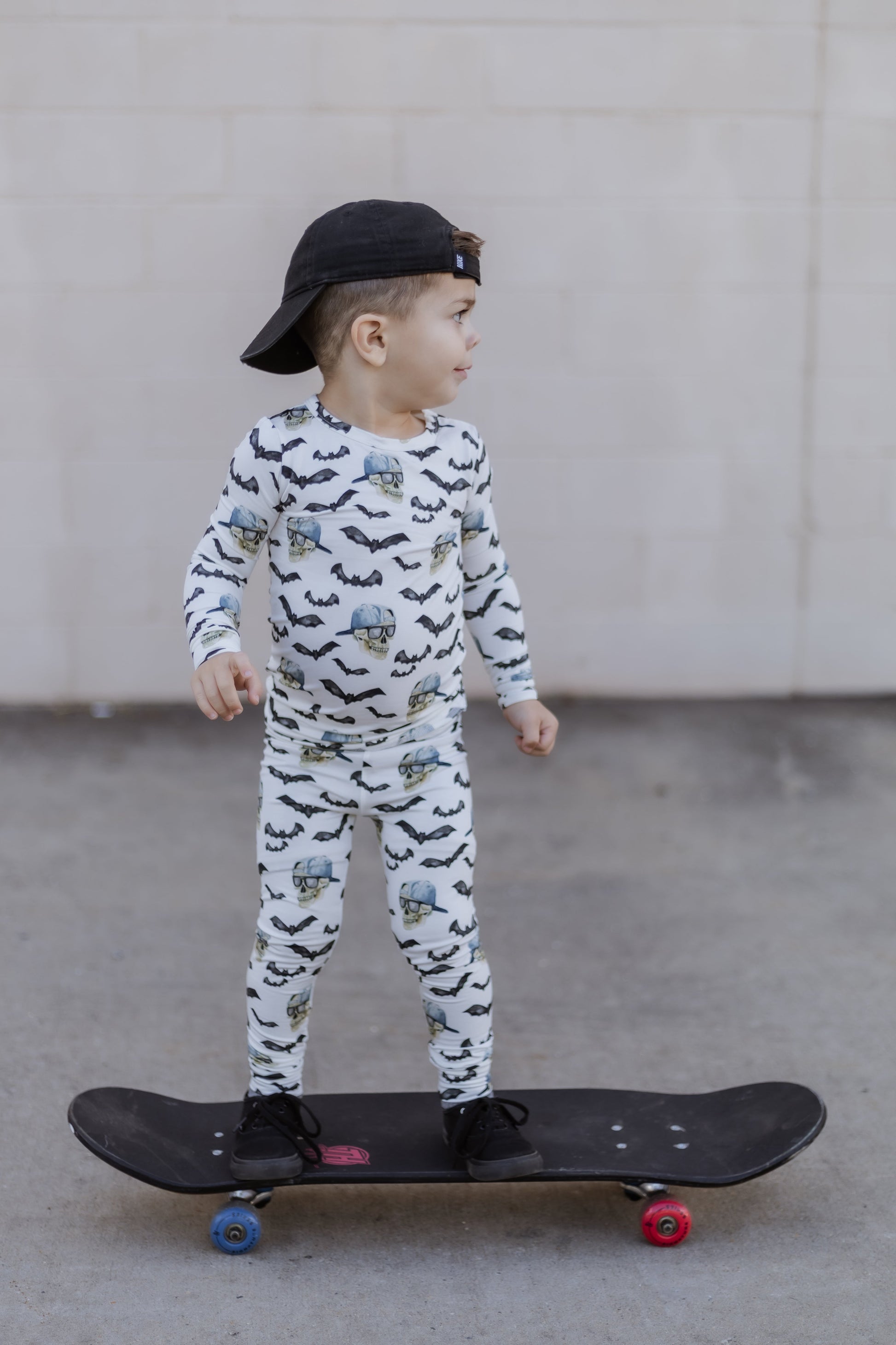 Spooky Bro 2pc Bamboo Pajamas by Little Joy Co., product view 3