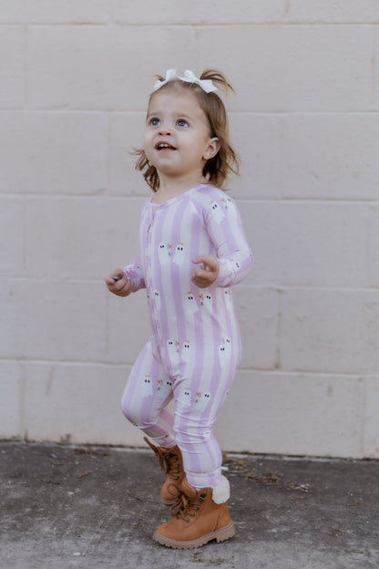 Be My Boo Halloween Bamboo Zippy Pajamas by Little Joy Co., product view 7