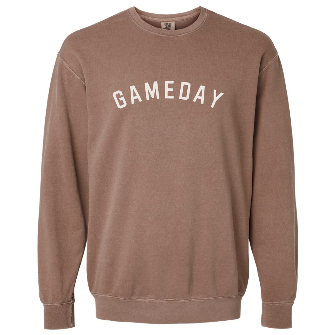 Adult 'Gameday' Comfort Colors Crewneck Sweatshirt - more colors by Little Joy Co., product view 4