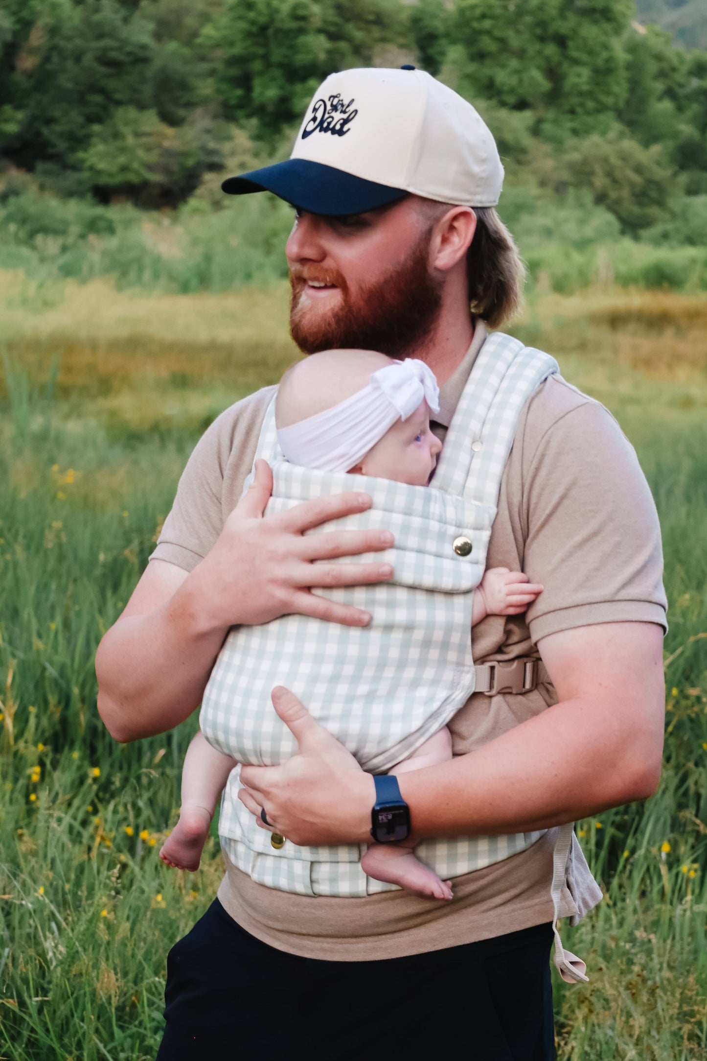 Coco Gingham baby carrier with pocket by Coco Carriers
