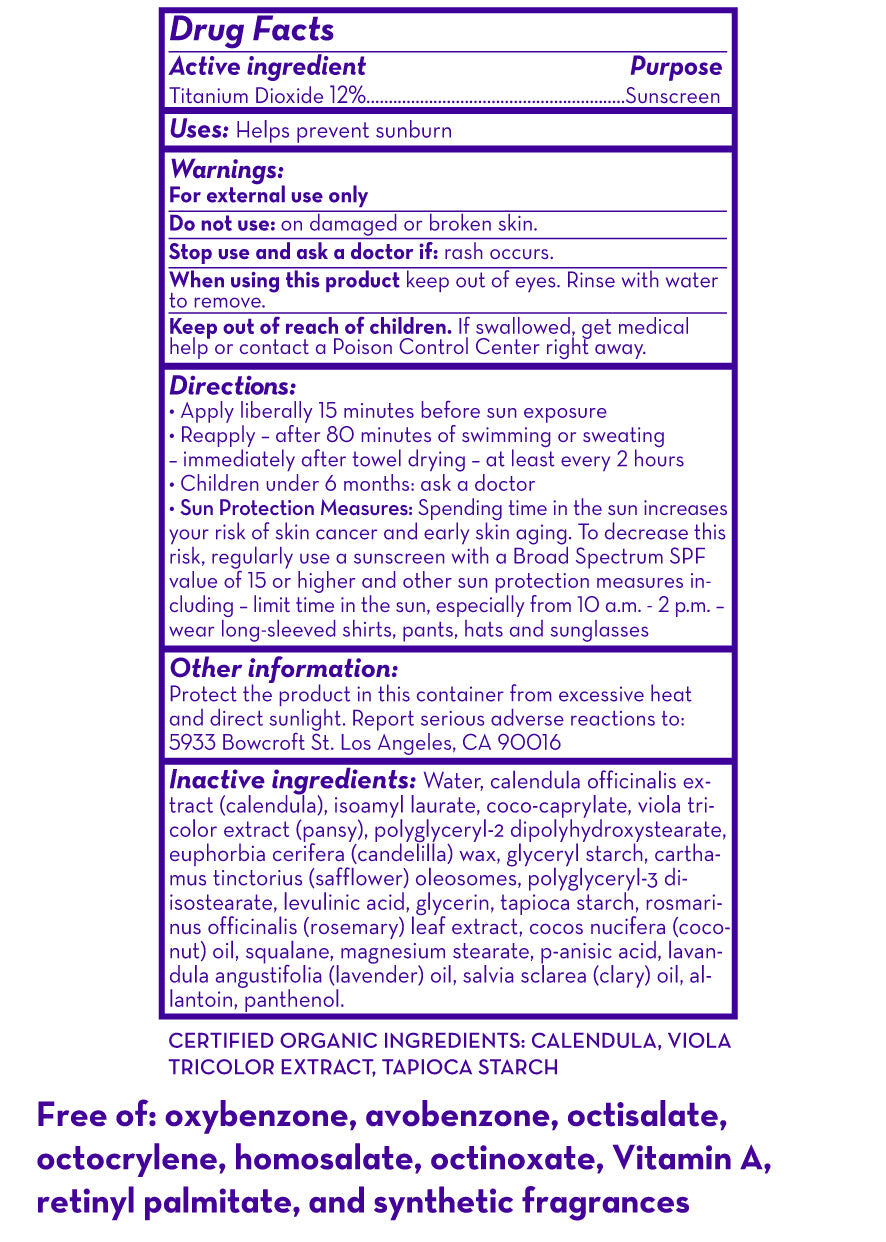 Calendula™ Broad Spectrum SPF 30+ Sunscreen by California Baby, product view 2