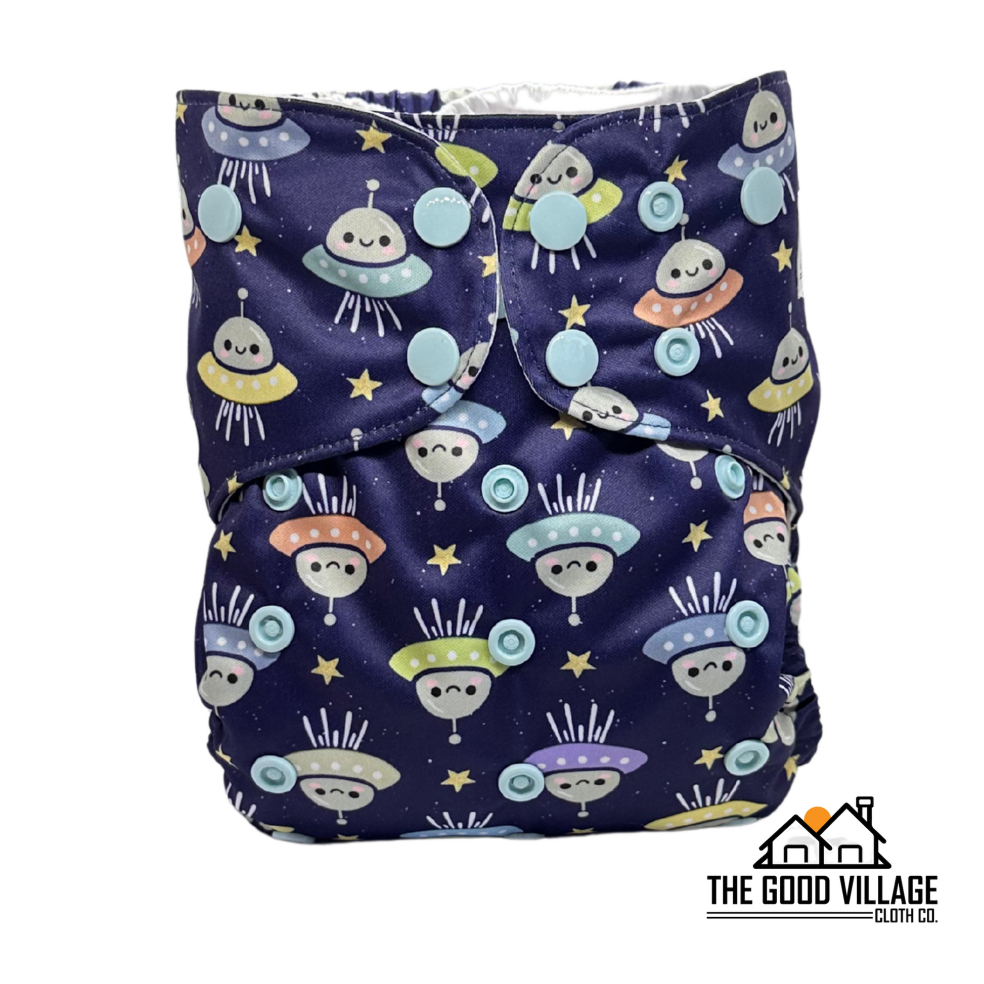 One Size Pocket Diaper - Cosmic Cuties by The Good Village Cloth Co.