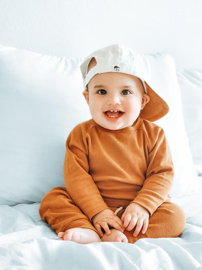 Organic Cotton Ribbed 2pc Set - more colors by Little Joy Co., product view 3