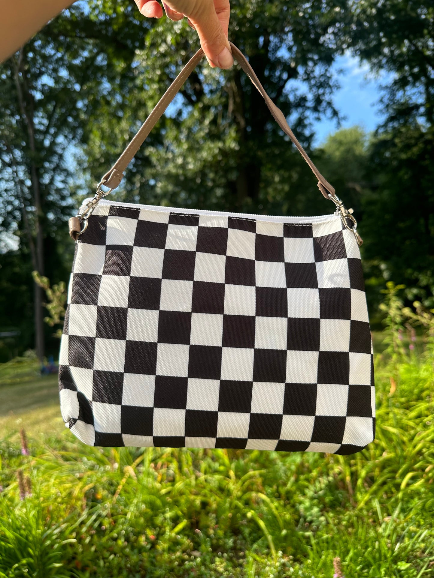 Wipes Clutch | Black Check by The Good Village Cloth Co., product view 10