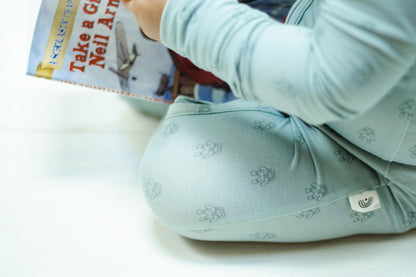 Fly Me to the Moon Bamboo Zippy Pajamas by Little Joy Co., product view 2
