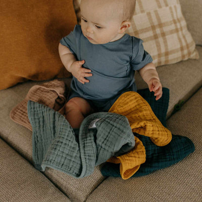 Dune Set - Muslin Burp Cloths (4 Pack) by Parker Baby Co., product view 15
