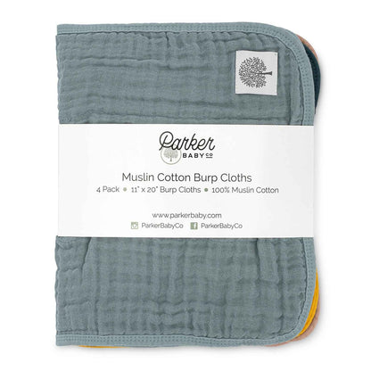 Dune Set - Muslin Burp Cloths (4 Pack) by Parker Baby Co., product view 12