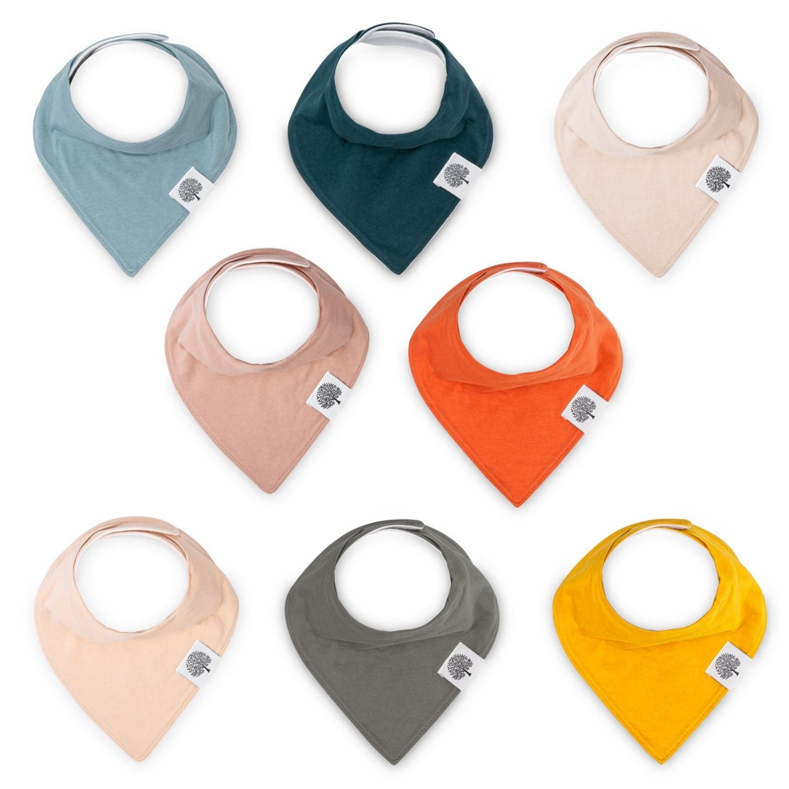 Dune Bandana Bib Set (8 pack) by Parker Baby Co.