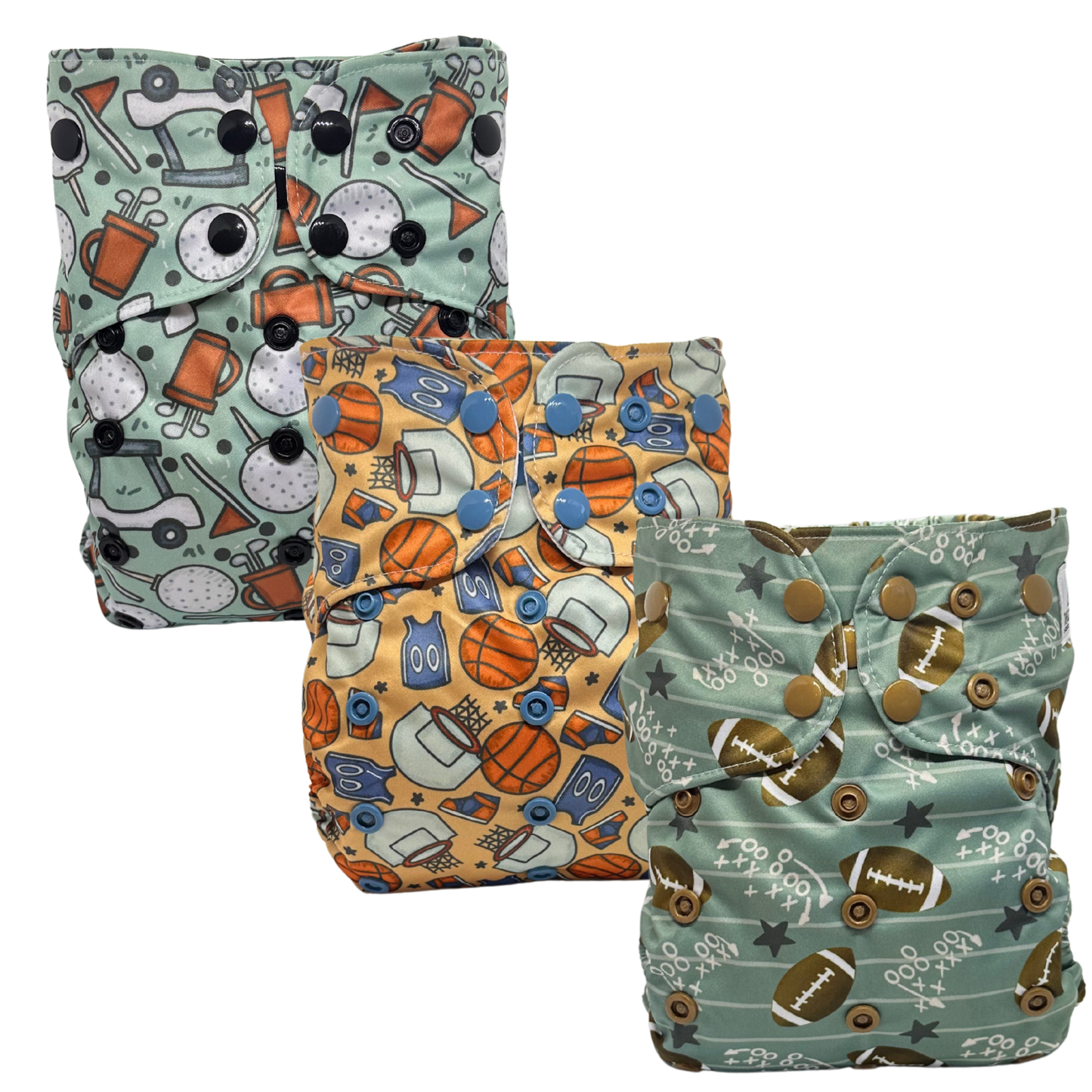 Sports Pocket Diaper Bundle by The Good Village Cloth Co.