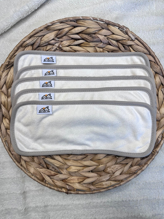 ✨PREORDER✨ 5 Pack | 5 Layer Diaper Inserts | Bamboo Terry by The Good Village Cloth Co.