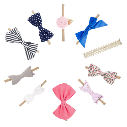 Essentials Set - Bows and Headbands - 10 Pack by Parker Baby Co.