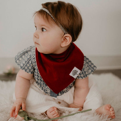 Rose Bandana Bib Set (8 pack) by Parker Baby Co., product view 2