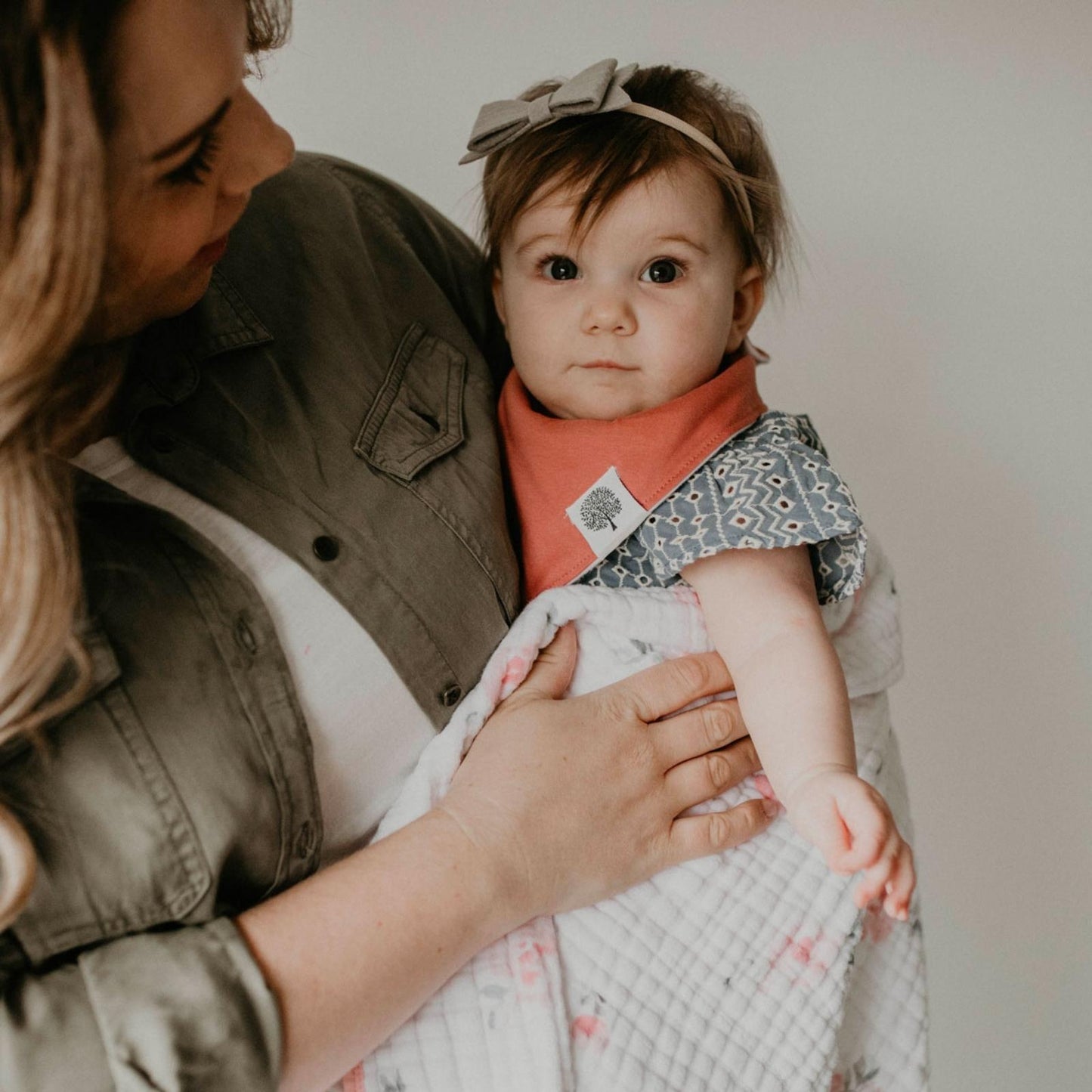 Rose Bandana Bib Set (8 pack) by Parker Baby Co., product view 4