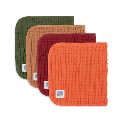Estes Set - Muslin Burp Cloths (4 Pack) by Parker Baby Co.