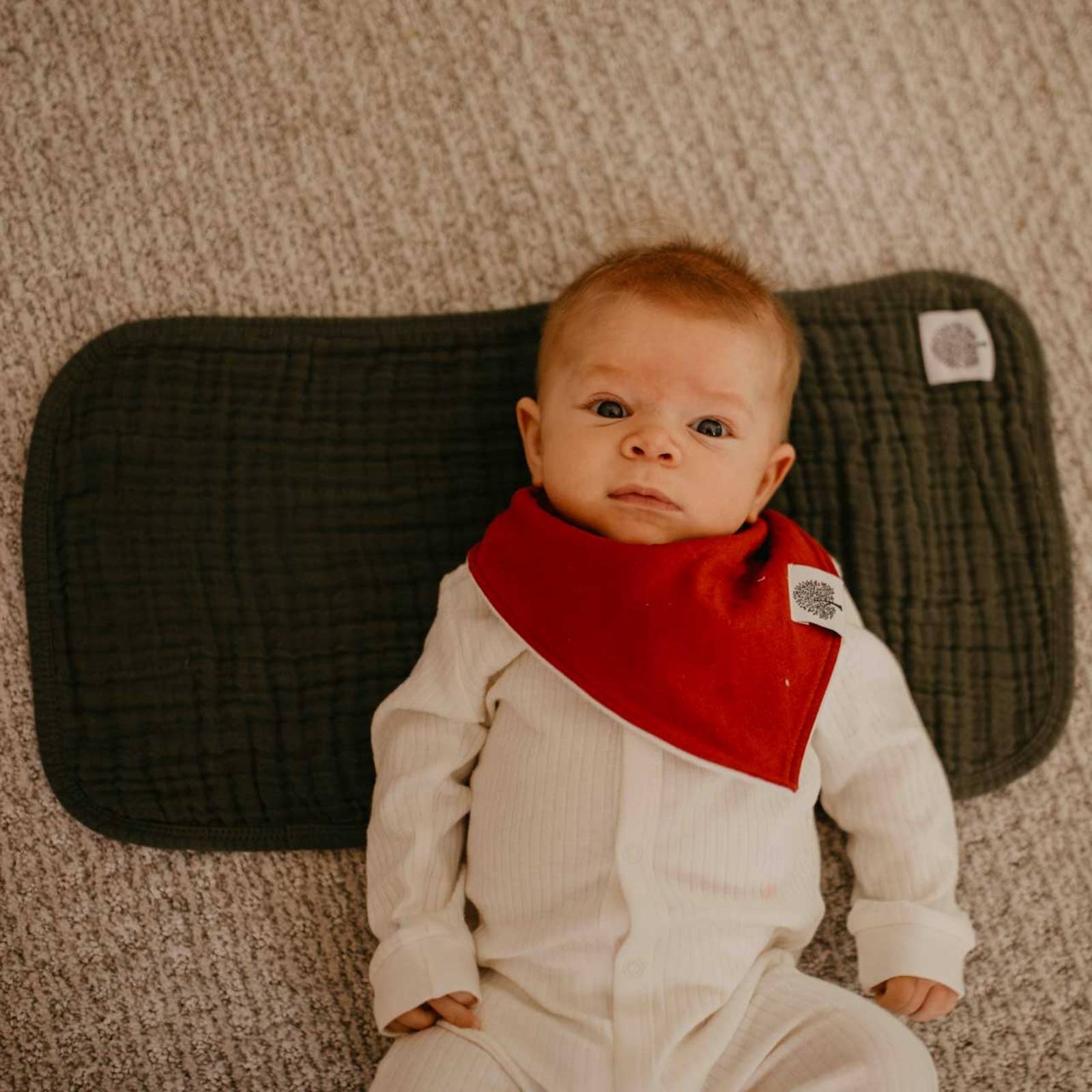Estes Set - Muslin Burp Cloths (4 Pack) by Parker Baby Co., product view 9