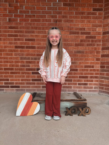 Laced with Love Crewneck Sweatshirt by Little Joy Co., product view 9