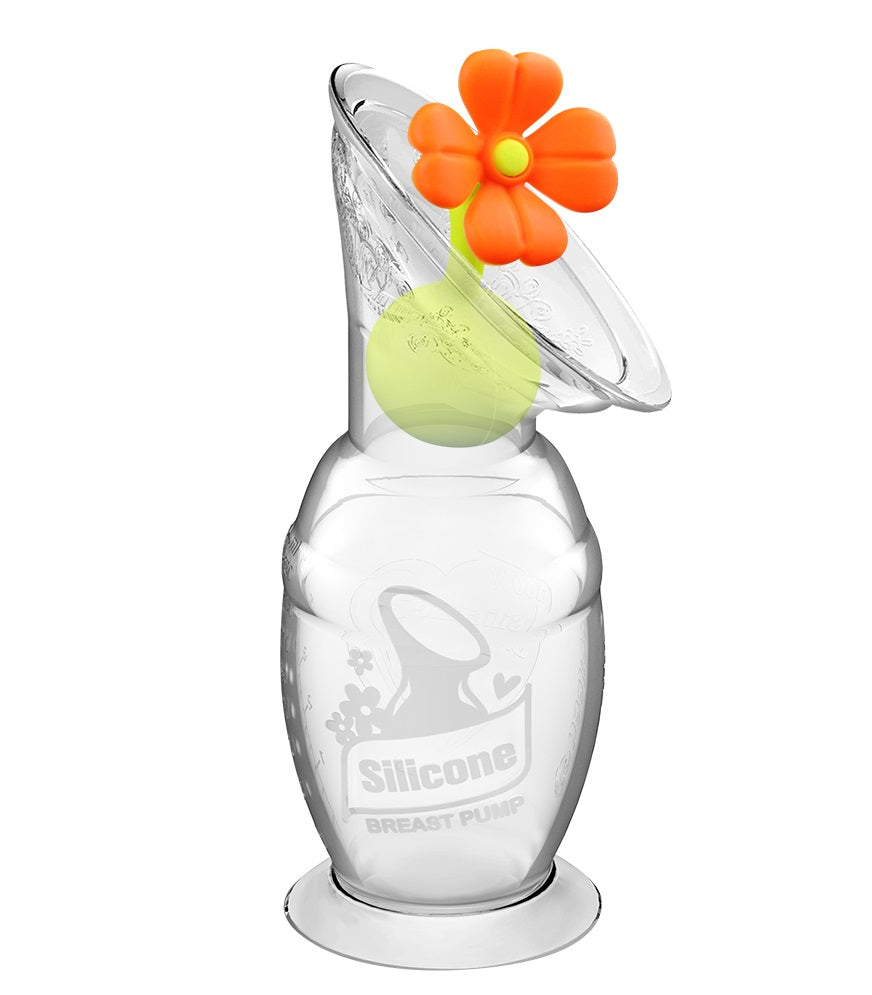 Haakaa Gen 2 Silicone Breast Pump, 4 oz, with Flower Stopper
