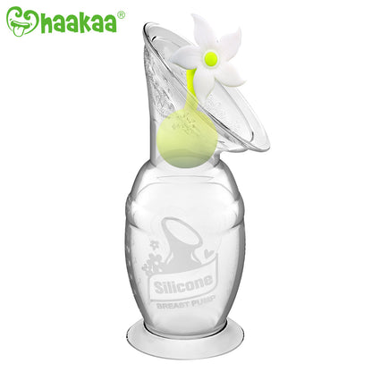 Haakaa Gen 2 Silicone Breast Pump, 4 oz, with Flower Stopper