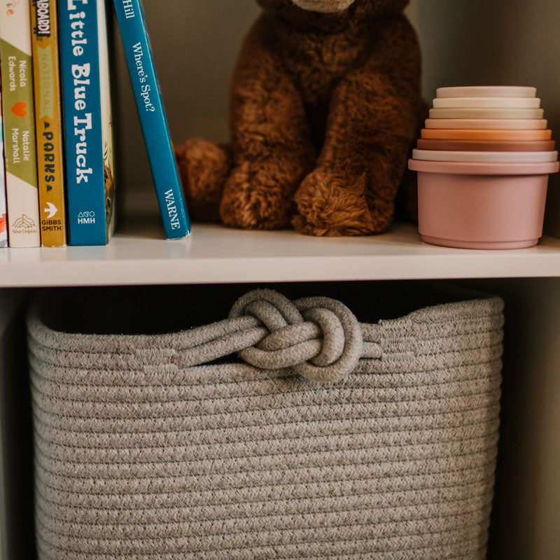 Rope Cube Storage Basket by Parker Baby Co., product view 4