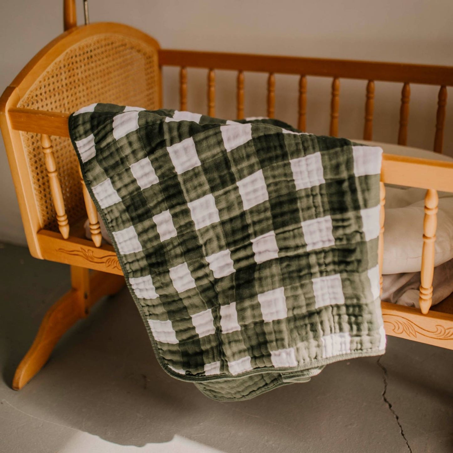 Green Buffalo Quilt by Parker Baby Co., product view 4