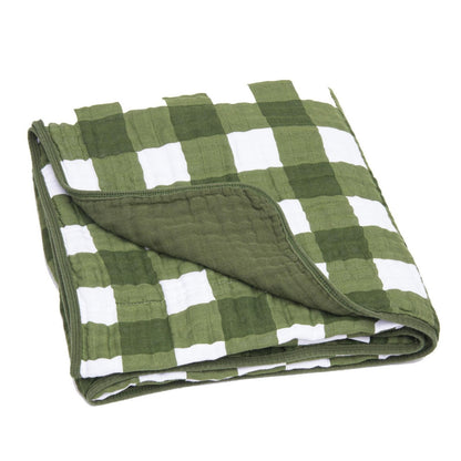 Green Buffalo Quilt by Parker Baby Co.