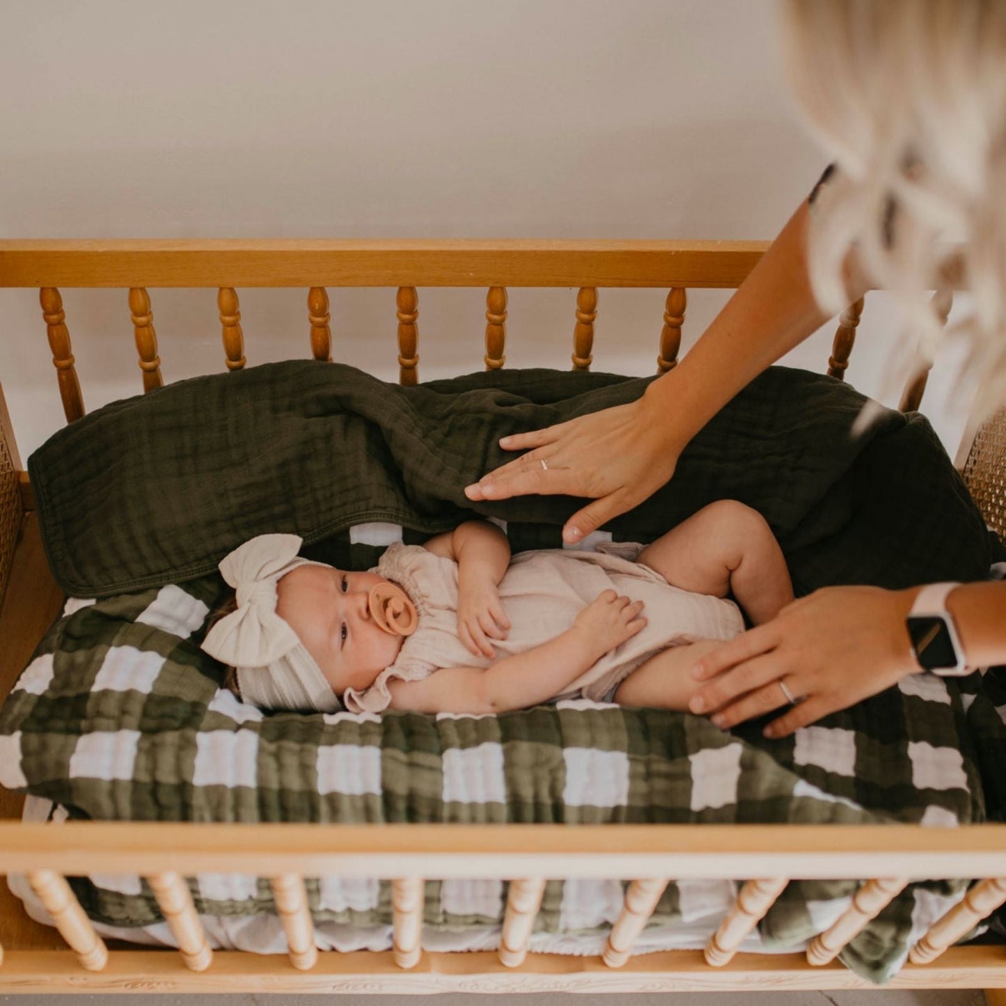 Green Buffalo Quilt by Parker Baby Co., product view 10