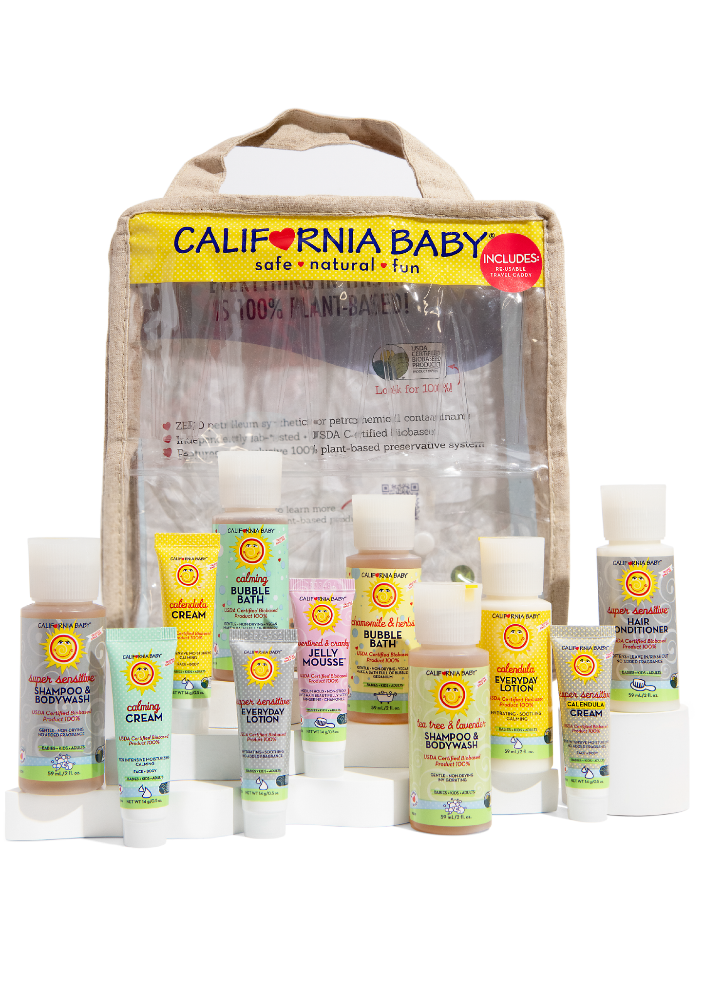 100% Plant-based Collection™ Deluxe Travel Set by California Baby