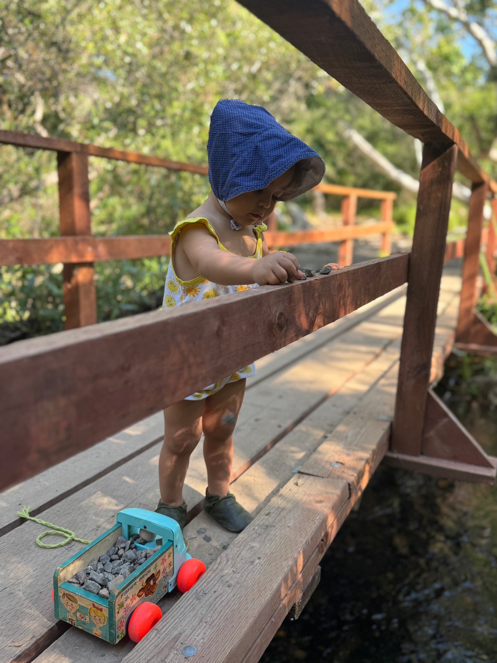 Bonnet in Star Spangled by UB2 | Urban Baby Bonnets, product view 3