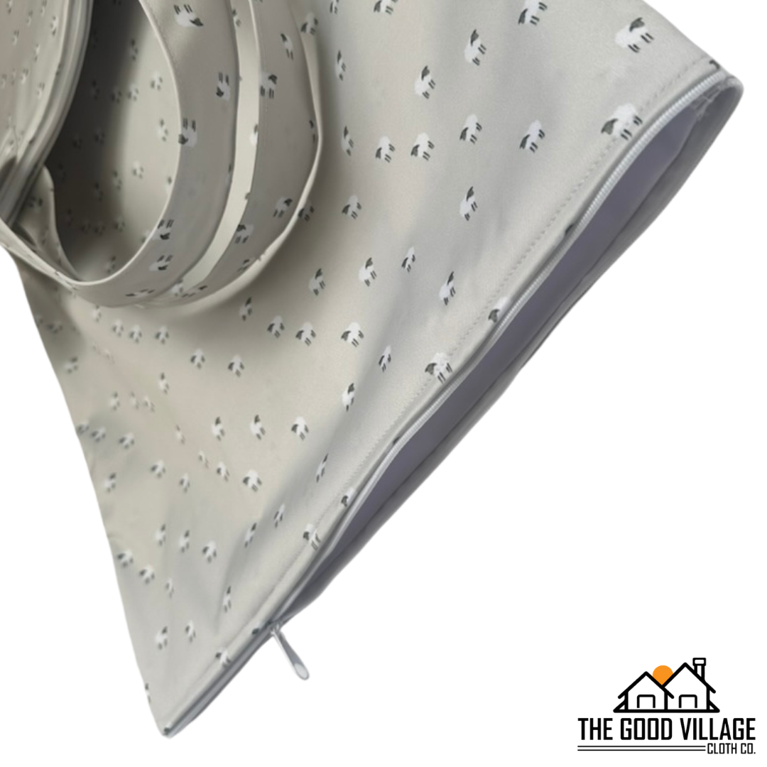 Large Hanging Wetbag | Sheep Tofu by The Good Village Cloth Co., product view 6