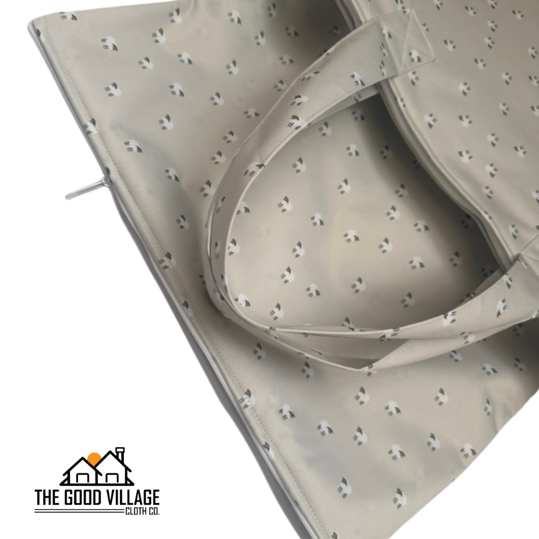 Large Hanging Wetbag | Sheep Tofu by The Good Village Cloth Co., product view 5