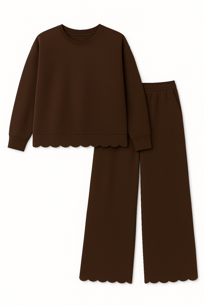 Adult Scalloped Set - Green or Brown by Little Joy Co., product view 9