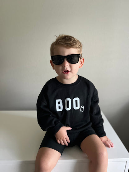 BOO Ghost Crewneck Sweatshirt by Little Joy Co., product view 3