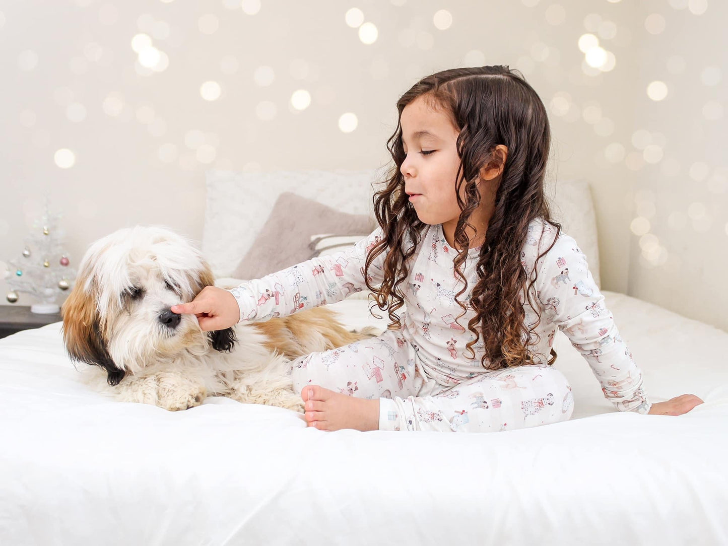 Santa Paws 2pc Bamboo Pajamas by Little Joy Co., product view 3