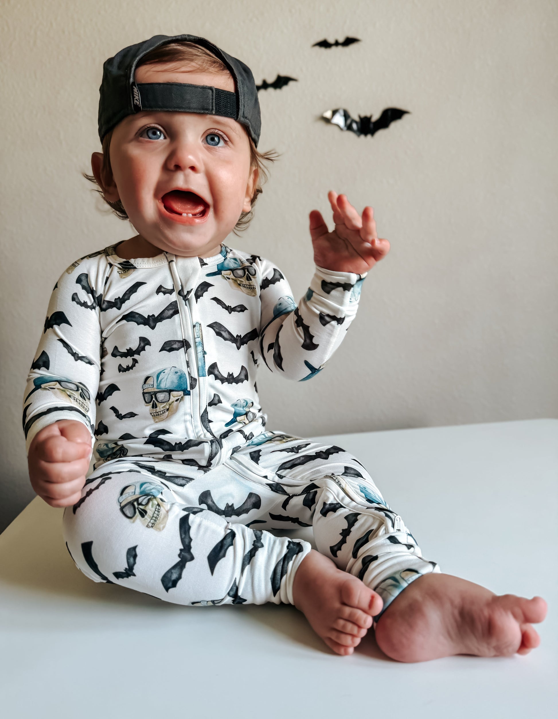 Spooky Bro Bamboo Zippy Pajamas by Little Joy Co.