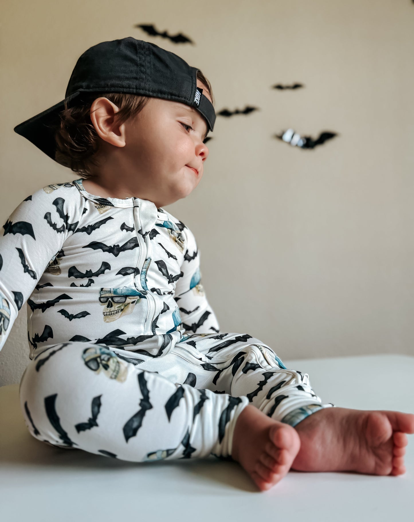 Spooky Bro Bamboo Zippy Pajamas by Little Joy Co., product view 14