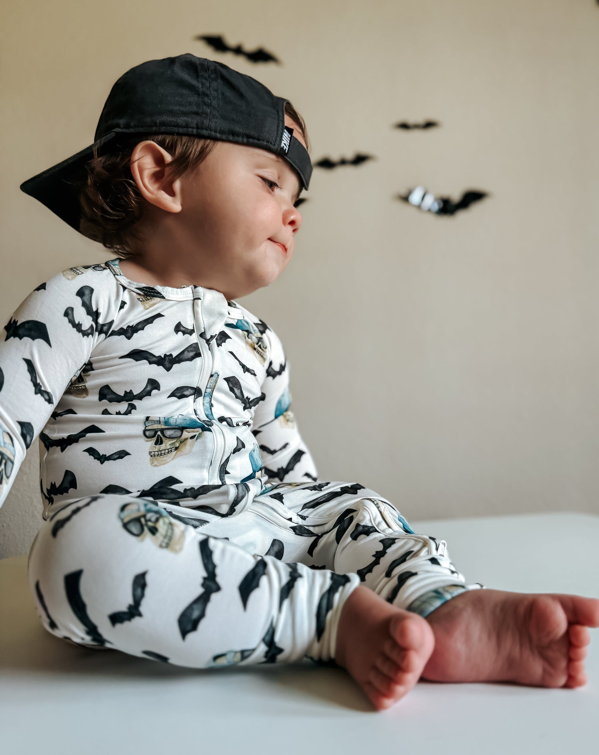 Spooky Bro Bamboo Zippy Pajamas by Little Joy Co., product view 14