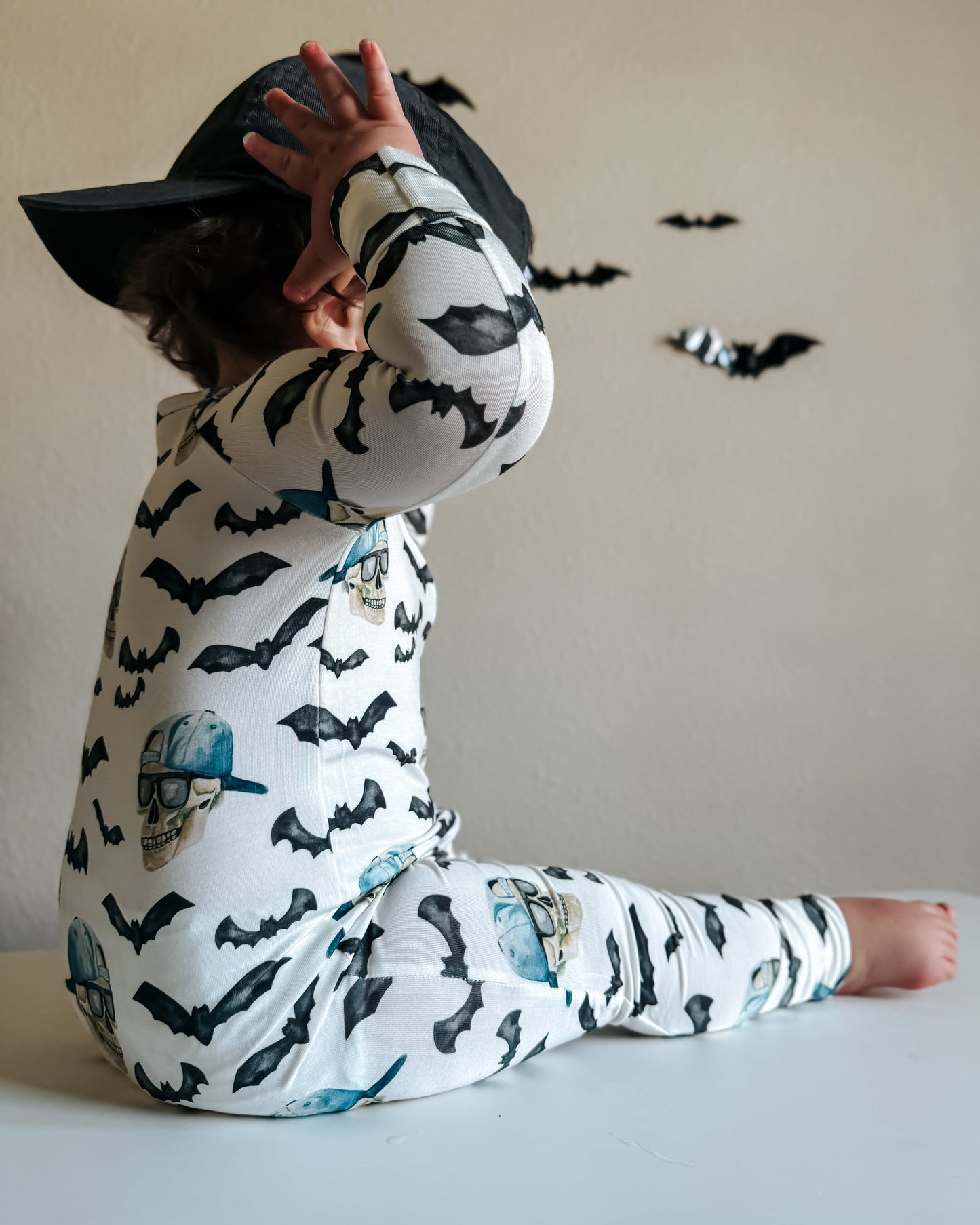 Spooky Bro Bamboo Zippy Pajamas by Little Joy Co., product view 5