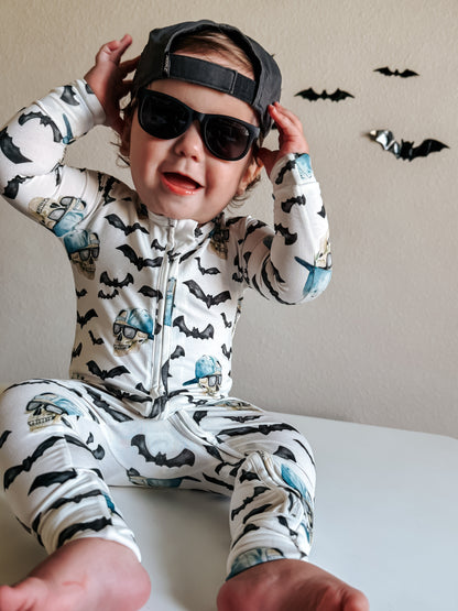 Spooky Bro Bamboo Zippy Pajamas by Little Joy Co., product view 12