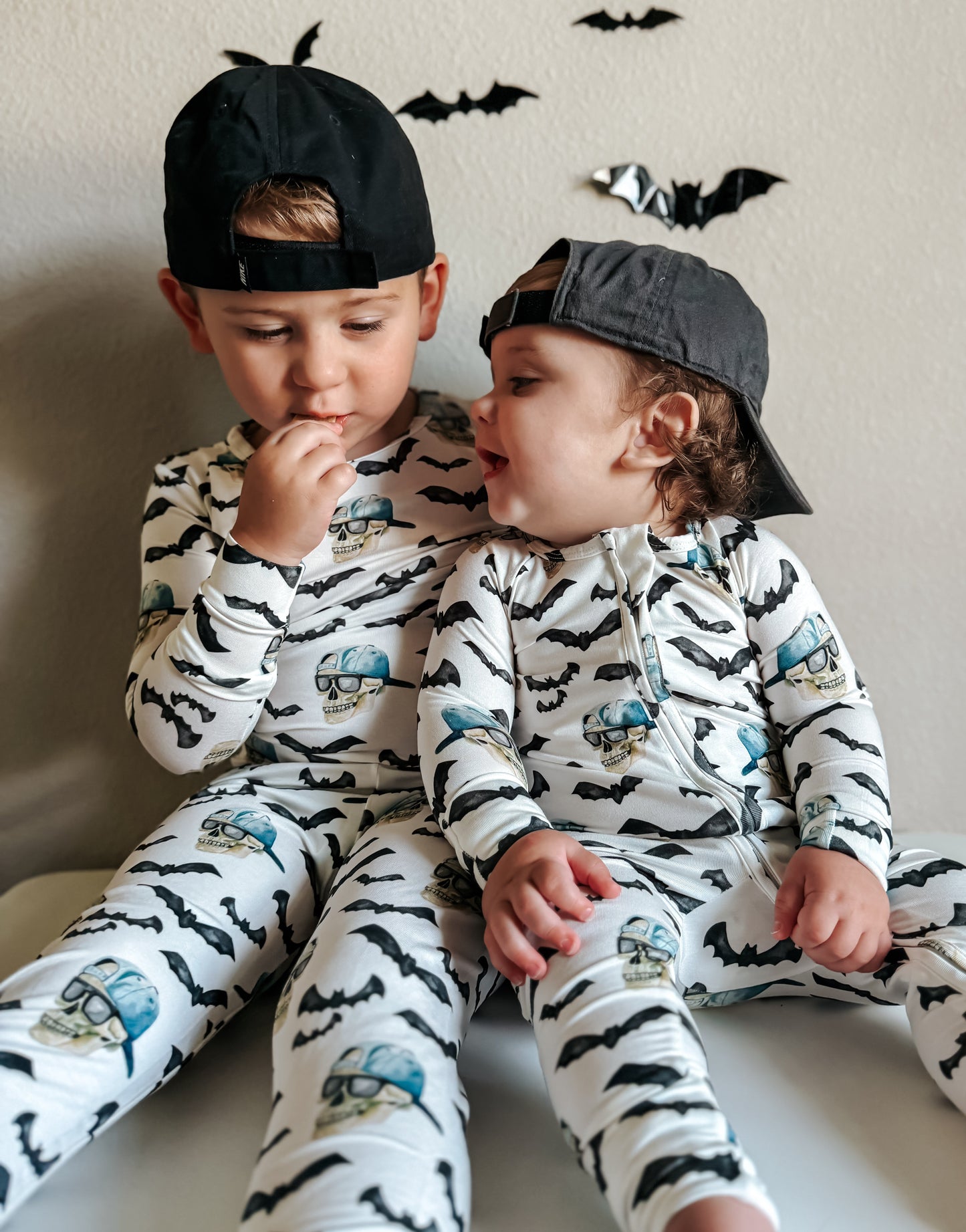 Spooky Bro Bamboo Zippy Pajamas by Little Joy Co., product view 13