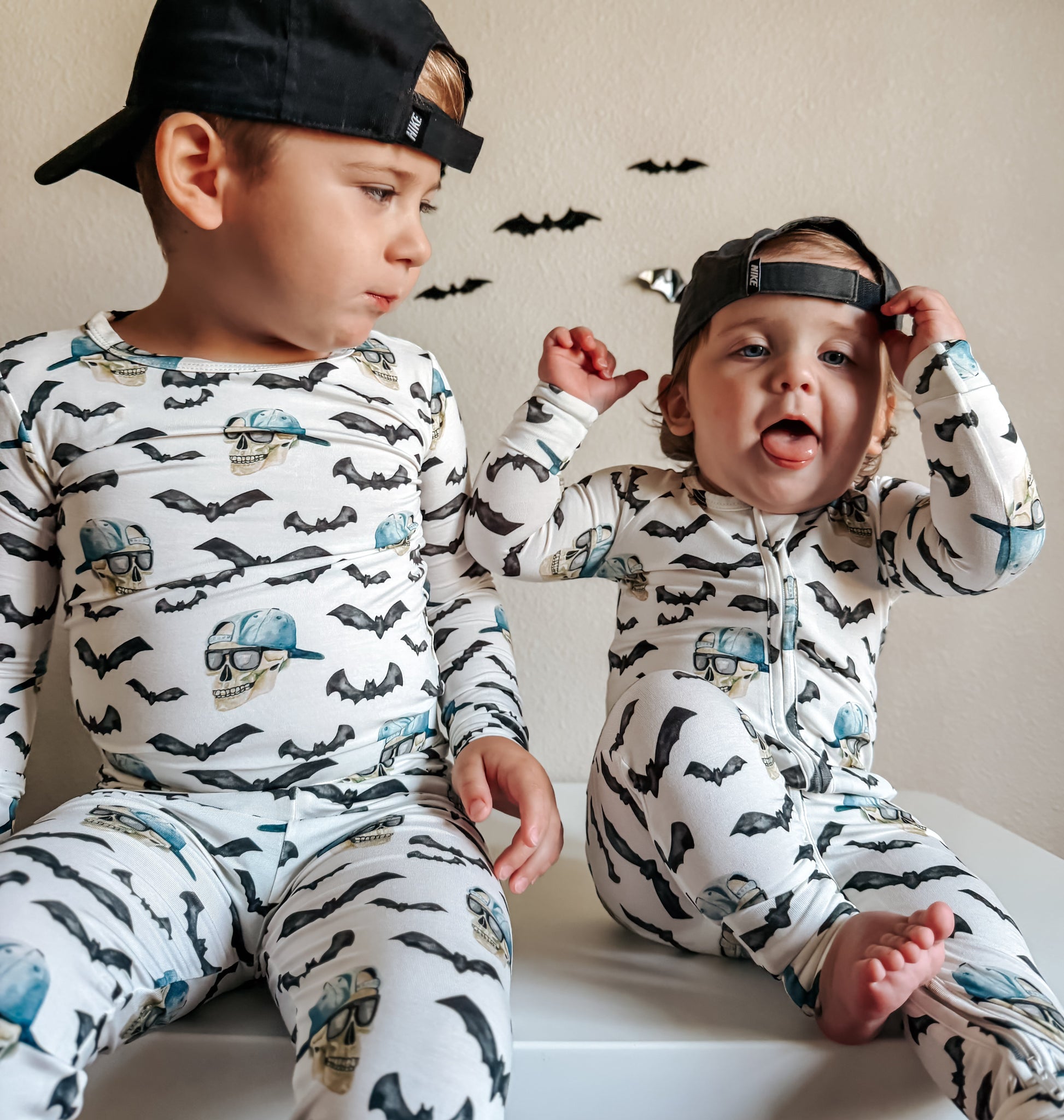 Spooky Bro 2pc Bamboo Pajamas by Little Joy Co., product view 6