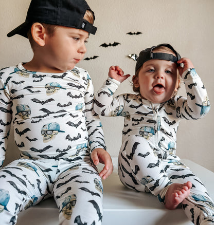 Spooky Bro 2pc Bamboo Pajamas by Little Joy Co., product view 6