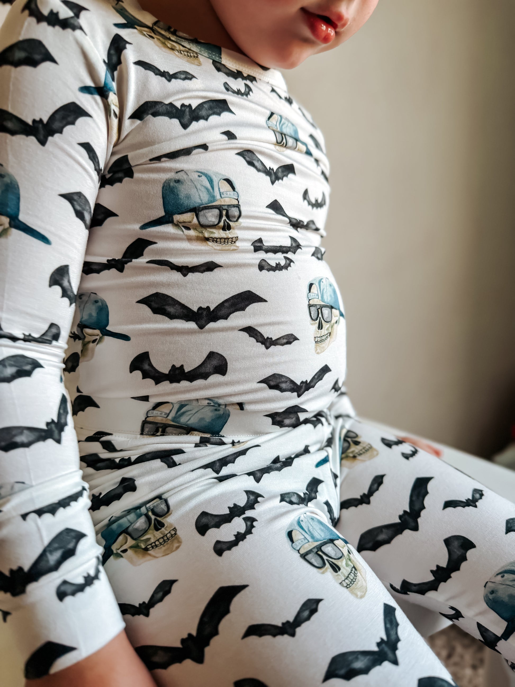 Spooky Bro 2pc Bamboo Pajamas by Little Joy Co., product view 11