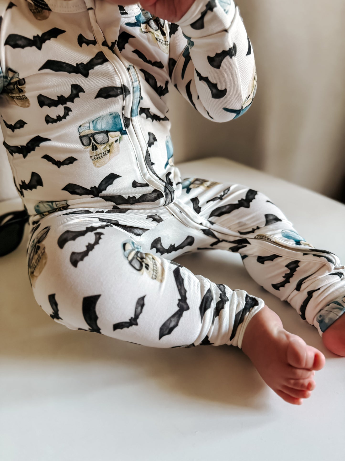 Spooky Bro Bamboo Zippy Pajamas by Little Joy Co., product view 16